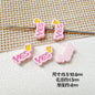 Baking Painted WOW&YES Metal Beads 13mm 15mm Colorful Alloy 20pcs 16