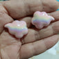 UV Plating Cloud Acrylic Beads 20mm 28mm Colorful Pastel 100pcs 3