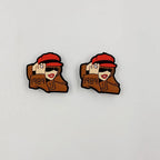 Silicone Focal Beads Taylor Swift Red Lips Vintage Hats 20pcs 7