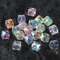 Faceted Section Round Acrylic Beads 12mm 14mm 25mm UV Finish 100pcs 6