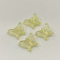 Transparent Butterfly Acrylic Beads 16mm UV Plating Summer 30pcs 6