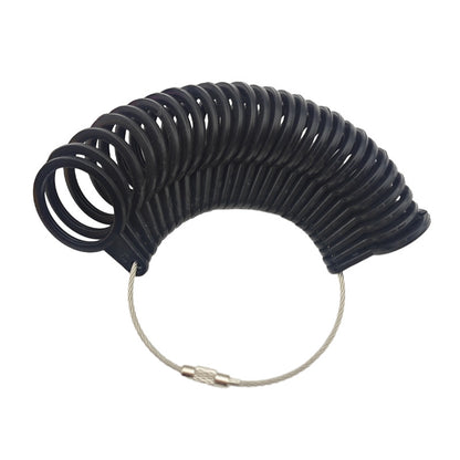 US Ring Sizer Measuring Tool Plastic Metal Fan Shaped 10cm 1pc 9