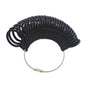 US Ring Sizer Measuring Tool Plastic Metal Fan Shaped 10cm 1pc 9