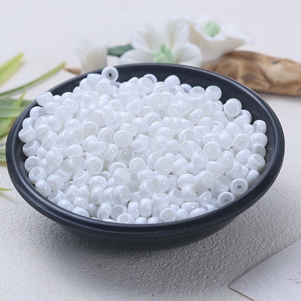 Glass Donut Spacer Beads 4mm Solid Color 200pcs 23