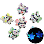 Glow In The Dark Panda Acrylic Beads 23mm Shimmering Wings 25pcs 5