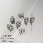 Cartoon Metal Beads Silver Pink Tone Playful Enamel 10pcs 5