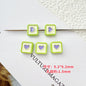 Star and Strawberry Heart Metal Beads Glossy Painted Colorful 10pcs 29