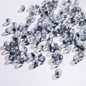 Frosted Round Glass Beads 10mm Soft Matte Finish Gold Flecks 50pcs 14