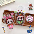 Labub Pattern Zip Lock Bags PVC Plastic Clear 18x10cm 10pcs 2