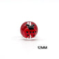 Hand Painted Christmas Enamel Glass Beads 12mm 14mm 1pc 26