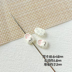 Kite Slippers Metal Beads 14mm Colorful Glossy Painted 10pcs 2