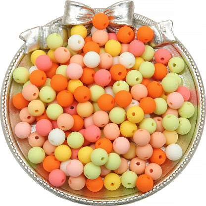 Opaque Acrylic Beads 8mm Pastel Matte Colors 60pcs 11
