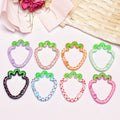 Alloy 37mm Strawberry Shaped Trigger Spring Keyrings 4pcs 3