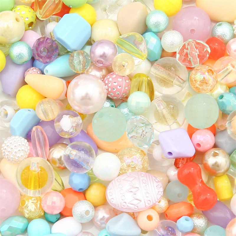 Mixed Style Acrylic Beads Colorful Hearts Bows Gems Assorted 18