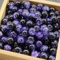 Crackle Glass Beads Round 10mm Transparent Mixed Colors 50pcs 20