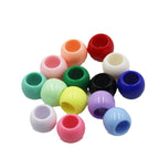 Macaron Acrylic Beads 18mm Large Hole Glossy Mixed Colors 30pcs 5
