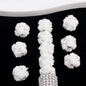 Flower Cluster Clay Beads 13mm Vintage Rose Polymer 10pcs 6