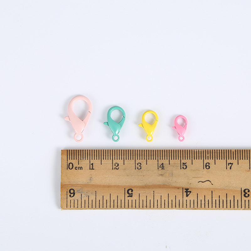 Zinc Alloy Lobster Clasp Keychain Findings 12mm Baking Painted 100pcs 4