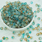 Transparent Frosted Glass Beads 6mm Assorted Colors 50pcs 14