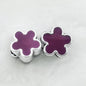 Five Petal Flower Acrylic Beads 13mm Enamel CCB Plastic 50pcs 8