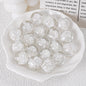 Blooming Flower Resin Beads 16mm Round Colorful 20pcs 9