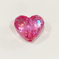 Clear Heart and Star Acrylic Beads 17-20mm Iridescent AB Coated 20pcs 18