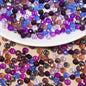 Seed Glass Beads 4mm Colored Transparent Faceted 200pcs 13