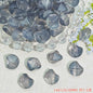 Irregular Moonstone Glass Beads 14mm Clear Pastel Mixed Colors 50pcs 14