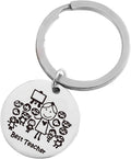 Stainless Steel Teacher Keychain Best Teacher Design 2.5cm