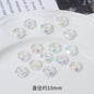 Transparent Faceted Plum Acrylic Beads 10mm Colorful Assorted 50pcs 16