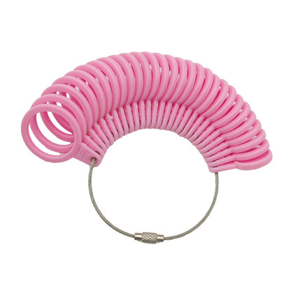 US Ring Sizer Measuring Tool Plastic Metal Fan Shaped 10cm 1pc 11