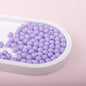 Solid Color Rubberized Round Acrylic Beads 8mm 16
