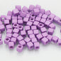 Square Acrylic Beads 7mm Large Hole Chunky Mixed Colors 100pcs 15