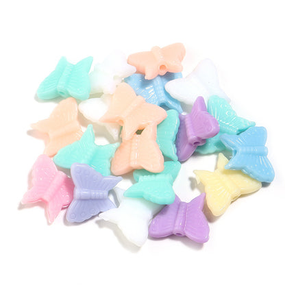 Macaron Acrylic Beads Mixed Shapes Pastel Colors 100pcs 20