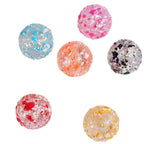 Dual Color Sprayed Ink Imitation Crackle Acrylic Beads 16mm 20pcs 5