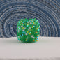 Glitter Square Acrylic Beads 20mm Wrapped Sparkle 10pcs 10