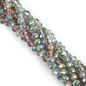 Glass Faceted Spacer Beads 8mm Iridescent Plating 26