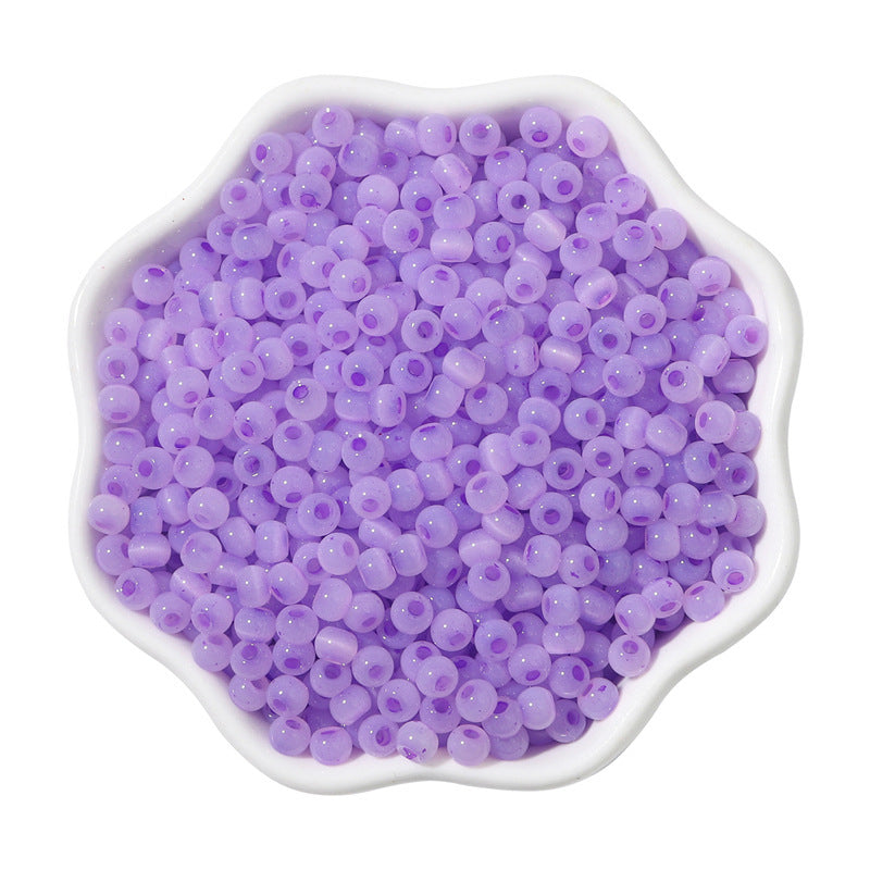 Cat Eye Jade Ice Seed Glass Beads 4mm Soft Pastel Translucent 150pcs 22