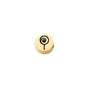 Stainless Steel Flat Metal Beads 8mm Gold Tone Halloween Pattern 5pcs 19