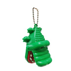 Mini Crocodile Toy Keychain Plastic Hinged Jaw Bright Colors 2