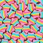 Rainbow Star and Heart Clay Beads 9mm Colorful Polymer 100pcs 7