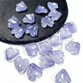 Czech Glass Beads Peony Petal 19mm Translucent Lavender Heart 50pcs 6