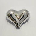 UV Plating Heart Acrylic Beads 22mm Metallic Colorful 20pcs 6