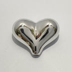 UV Plating Heart Acrylic Beads 22mm Metallic Colorful 20pcs 6