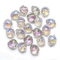 Electroplated Strawberry Glass Beads 13x16mm Iridescent 10pcs 16