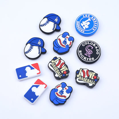 Silicone Focal Beads LA Baseball Cap Holding Ball 20pcs 3