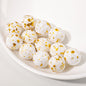 Spray Painted Round Acrylic Beads 16mm Gilded Colorful 50pcs 8
