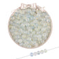 Gradient Frosted Round Glass Beads 8mm Matte Finish Gold Flecks 50pcs 13