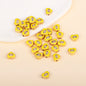Irregular Shaped Metal Beads Double-Sided Enamel Evil Eye 20pcs 53