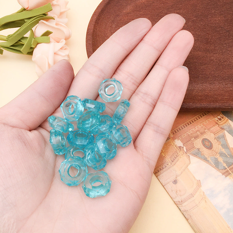 Blue Tone Resin Spacer Beads Mixed Shapes Multicolor 40pcs 27